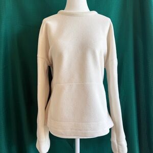 Vintage Oobe Fleece Pullover Large Cream Cozy Sweatshirt Outdoor Heritage